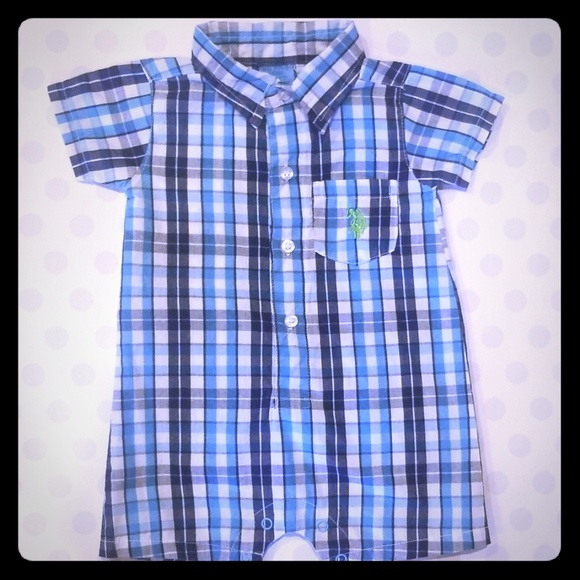 U.S Polo Assn. Romper 3/6 mo. - Picture 1 of 5